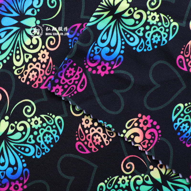 N005PW6-B Nylon spandex matte velum excudendi linteum swimsuit fabric