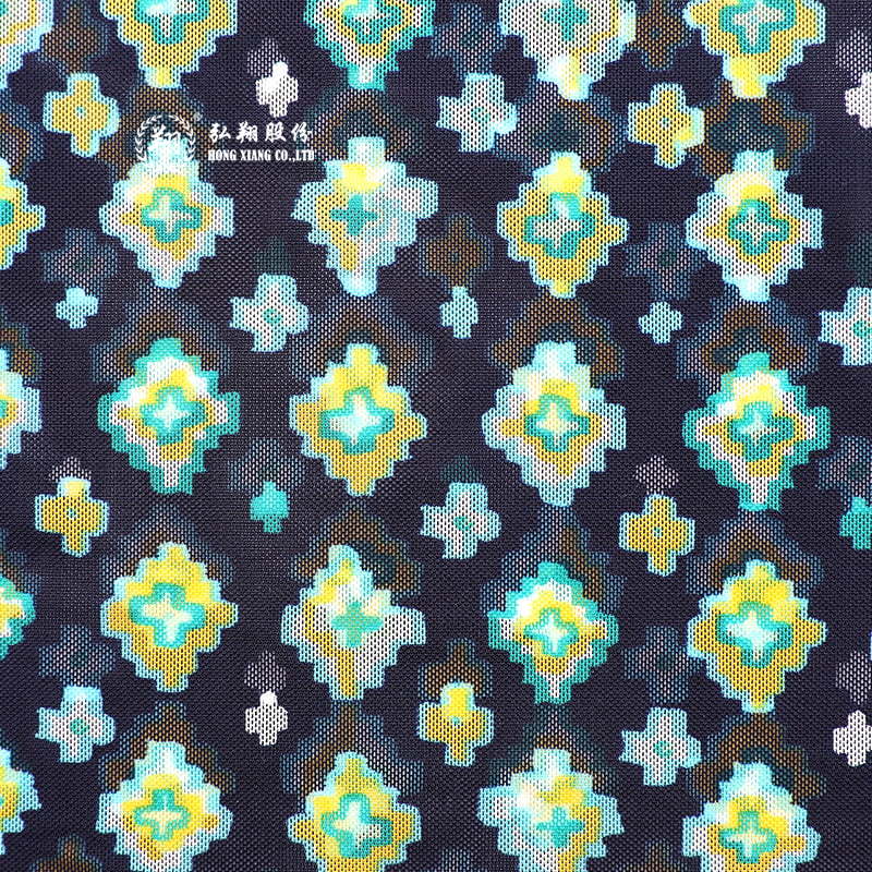 N045PB2-B Nylon spandex semi-gloss tractus reticulum impressum swimsuit fabric